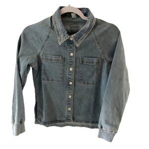 Universal Thread Denim Button up Jean Jacket XXS Faded Wash Blue